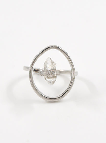 FlexiGlam Herkimer Diamond Ring
