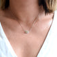 18K Solid White Gold Natural Salt And Pepper Diamond Necklace