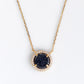 Glitter Druzy Mini Round Necklace