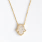 Glitter Druzy Hamsa Necklace