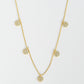 5 Mini CZ Disk Necklace