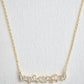 Baguette CZ Soundwave Necklace