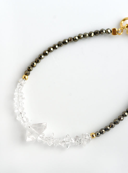 Herkimer Diamond Beaded Bracelet