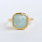 Handcrafted Gemstone Ring with Diamond