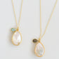 Mother of Pearl with Gemstone Dangle Necklace