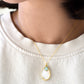 Mother of Pearl with Gemstone Dangle Necklace