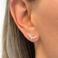 CZ Marquise Leaf Stud Earrings