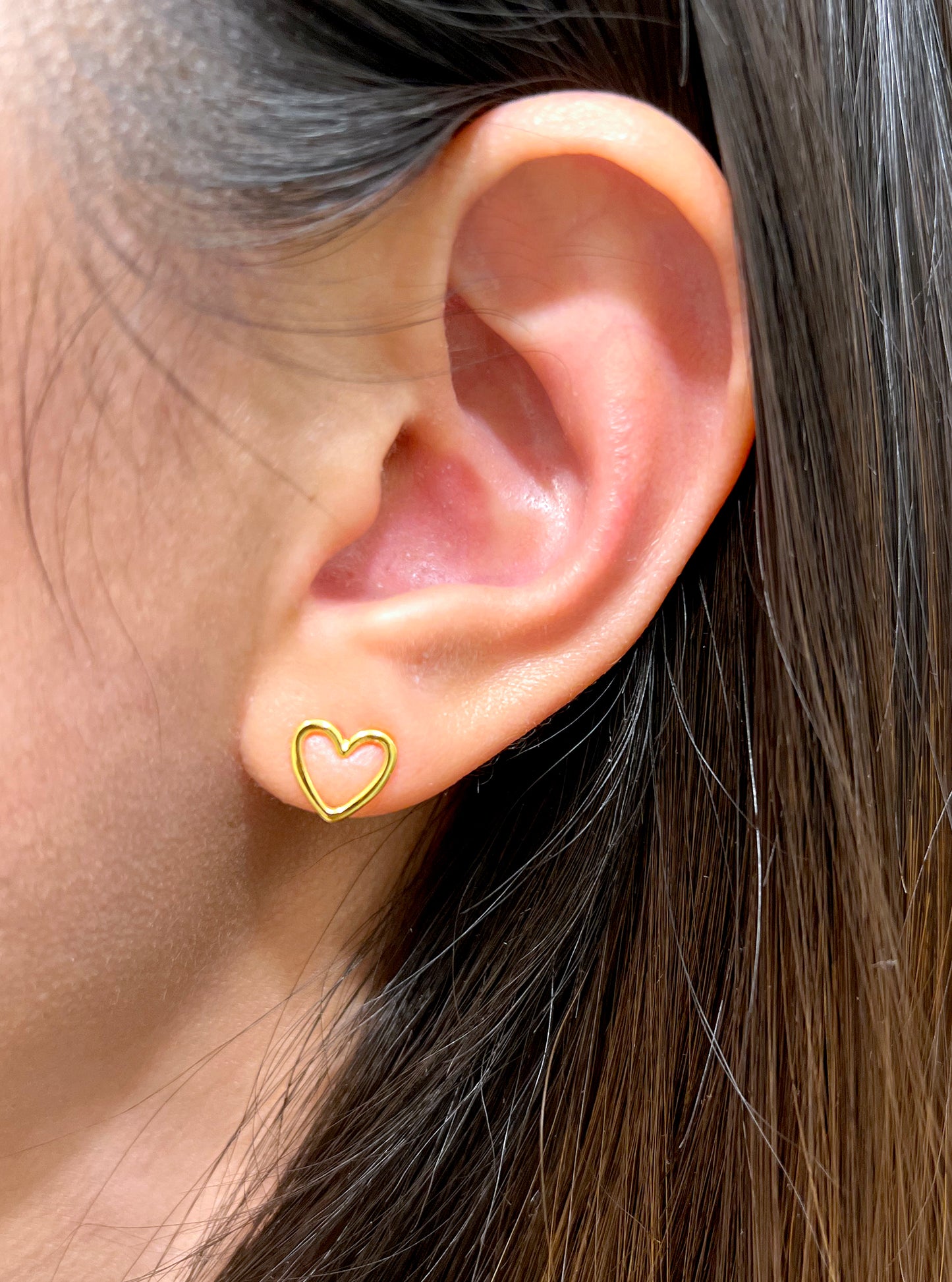 Hollow Hearts Shape Stud Earrings
