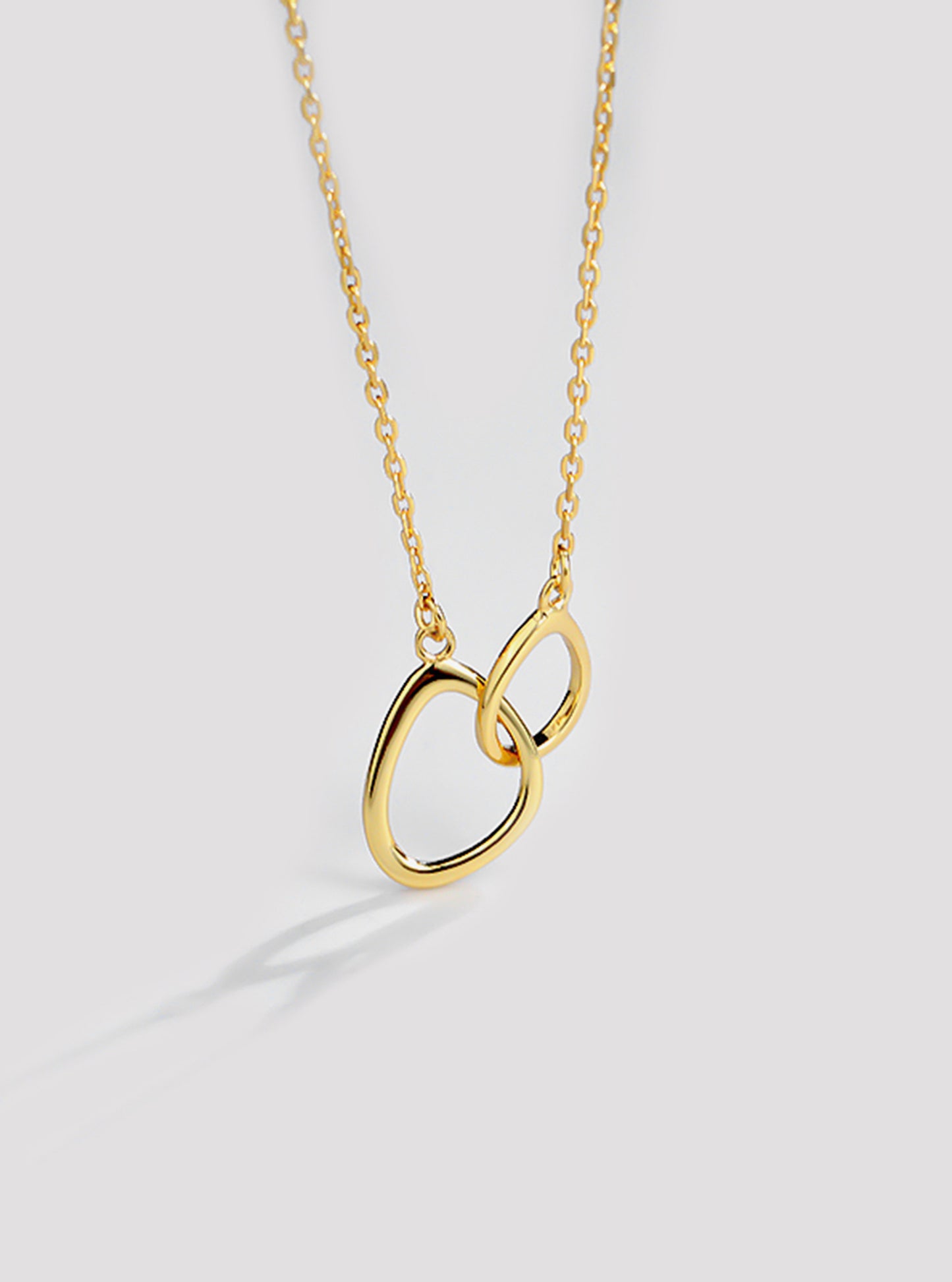 Minimalist Double Infinity Circle Necklace