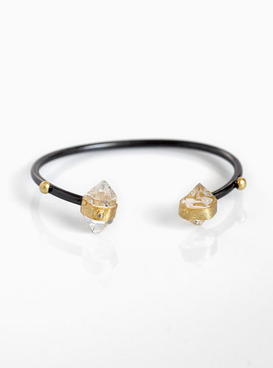 Herkimer Quartz Bangle