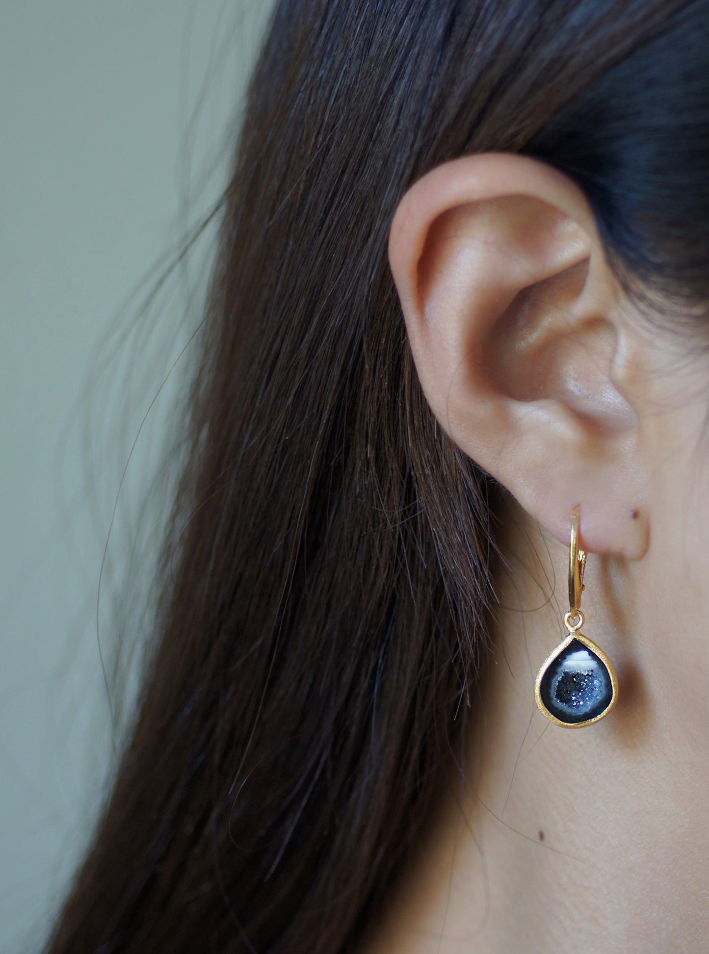 Geode Hoop Earrings