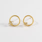 Herkimer Halo Quartz with Diamond Earrings