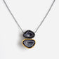 Diamond with Double Geode Necklace