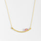 Handmade Curved Bar with Tourmaline Necklace