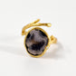 Geode Branch With Diamond Ring