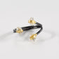3 Prong Quartz Herkimer Diamond Open Ring
