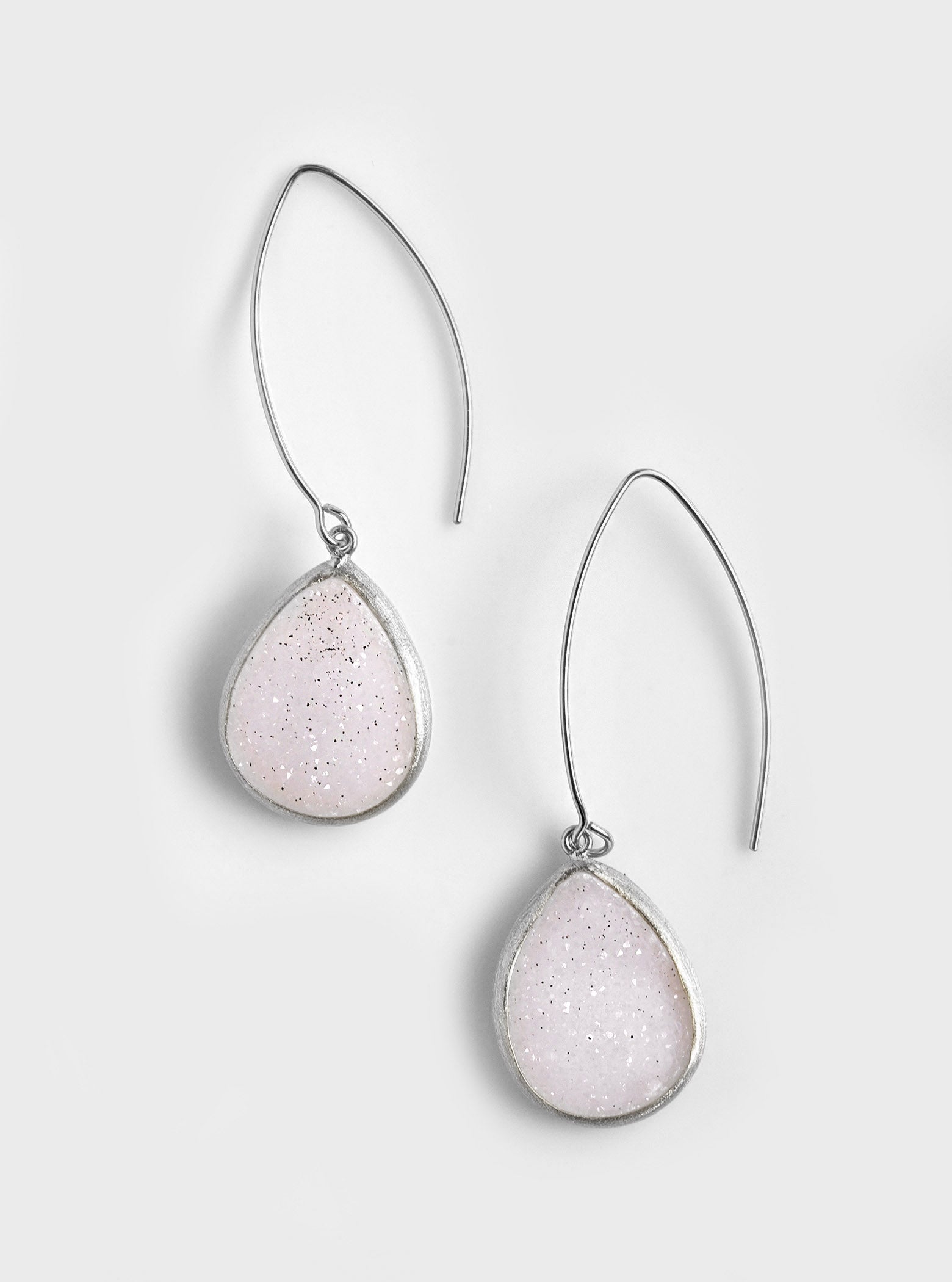 Druzy hot sale drop earrings