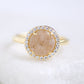 Glitter Druzy Round Ring