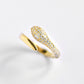 Adjustable CZ Snake Ring