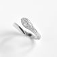 Adjustable CZ Snake Ring