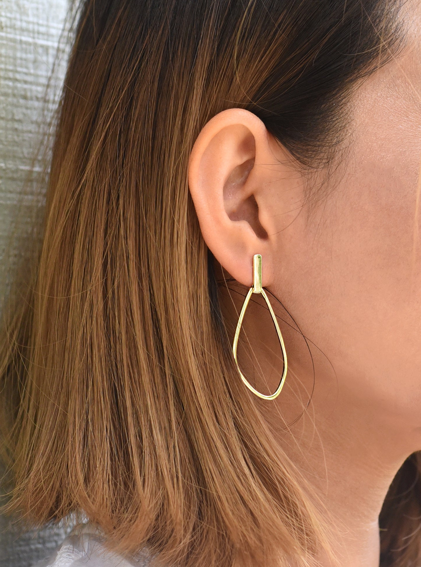 Free Form Plain Dangling Earrings