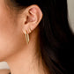 Long V-shaped Huggie Earrings