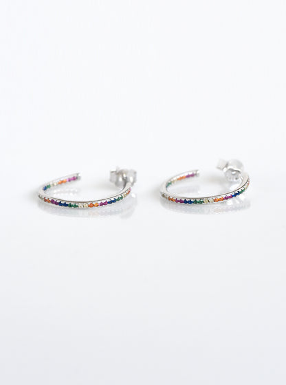 Half Hoop Inside-Out Multi Rainbow Hoop