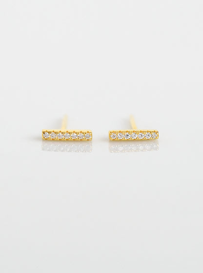 Mini Bar Stud Earrings