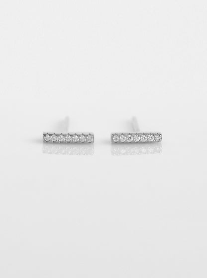 Mini Bar Stud Earrings