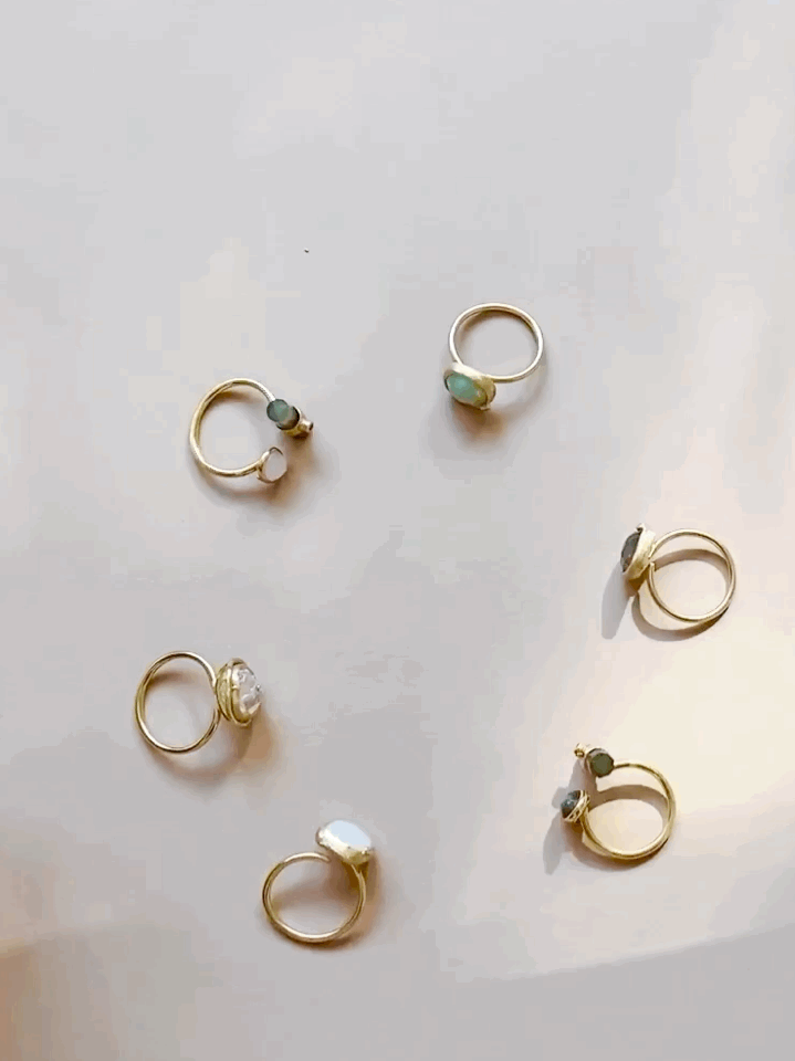 Herkimer Quartz with Diamond Ring