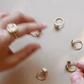 Asymmetrical Gemstone Ring